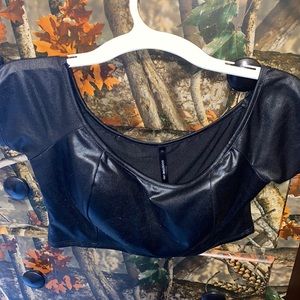 Goodtime usa small black leather top